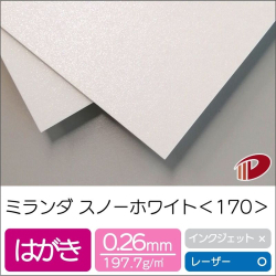 ミランダスノーホワイト＜170＞はがき/500枚