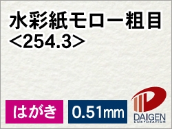 水彩画紙モロー粗目＜254.3＞はがき/50枚