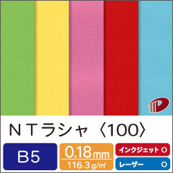 ＮＴラシャ＜100＞B5/16枚